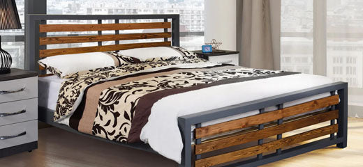View Double Wooden Bed Frame | 4ft6 Bed Size
