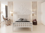 Shelton Bed in Cream Finish