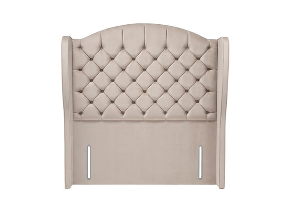 Annadale Winged Floor Standing Headboard - Buttoned
