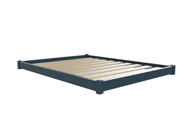 Ludham Wooden Floor Bed Finished in Painted Blue