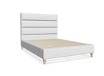 Vancouver Fabric Bed in Clay Light Grey