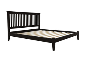 Coxford Low End Oak Bed Finished in Painted Night Black