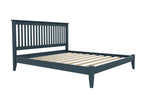 Coxford Low End Wooden Bed Finished in Painted Hague Blue
