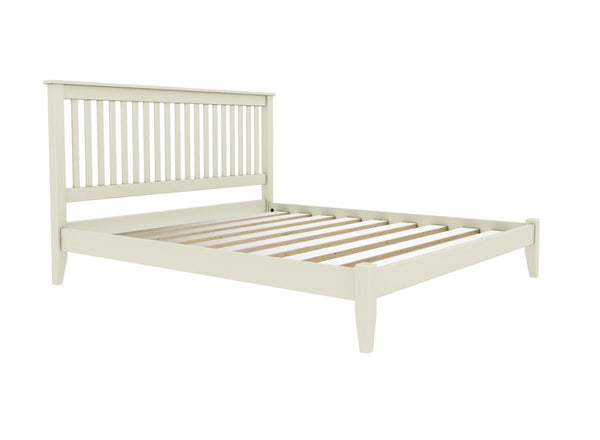 Coxford Low End Oak Bed Finished in Painted Cream