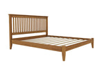 Coxford Low End Wooden Bed Finished in Stained Oak