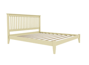 Coxford Low End Oak Bed Finished in Painted Dayroom Yellow