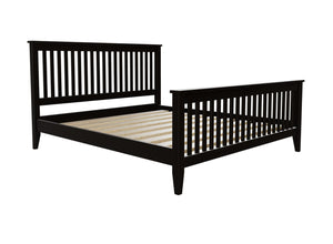 Coxford High End Wooden Bed in Black Painted Finish