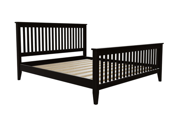 Coxford High End Wooden Bed in Black Painted Finish