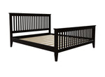 Coxford High End Wooden Bed in Black Painted Finish