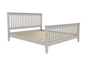Coxford High End Wooden Bed in Dovetail Grey Finish