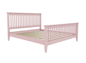 Coxford High End Wooden Bed in Nancys Blushes Pink Painted Finish