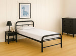 Black Metal Bed Frame Sized Single