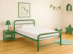 Cransfield Metal Bed Frame Finished in Emerald Green in Single Size