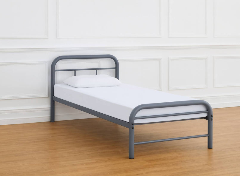 Cransfield Metal Bed Frame in Grey Finish in Single Size