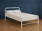 Cransfield Metal Bed Frame Finished in White in Double Size