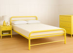Cransfield Metal Bed Frame Finished in Yellow in Double Size