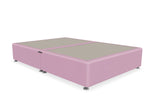 Custom Divan Bed Shown in Moda Flat Weave Rose Pink Fabric