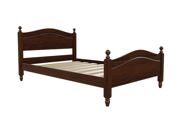Denver High End Bed Finished in Stained Chocolate Brown