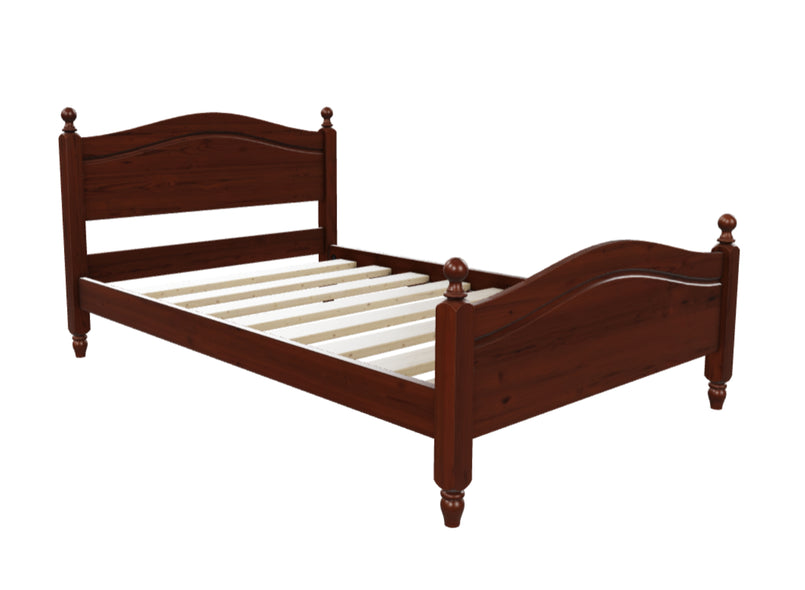 Denver Wooden Bed (High) in Mahogany