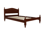 Denver Low End Wooden Bed Finished in Stained Mahogany
