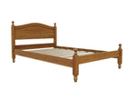 Denver Low End Wooden Bed Finished in Stained Oak