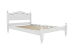 Denver Low End Wooden Bed Finished in Painted White