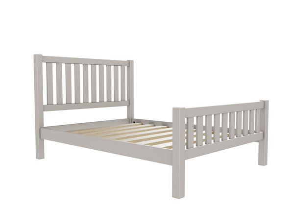 Shelton High End Bed Finished in Painted Dovetail Grey