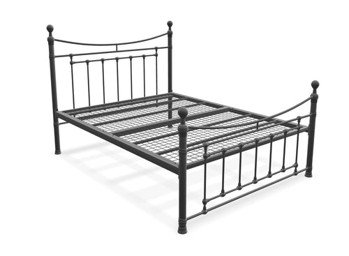 Carbrook Metal Bed Frame Finished in Grey