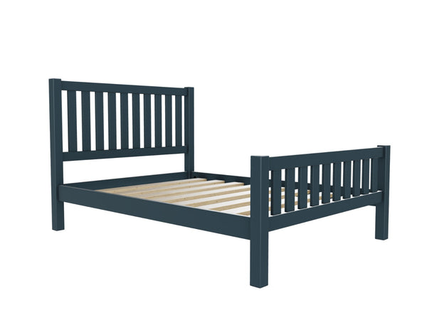 Shelton High End Bed Finished in Painted Hague Blue