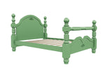Illington Wooden Bed Frame Finished in Painted Emerald Green