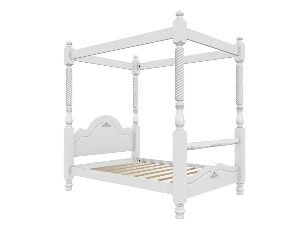 Illington 4 Poster Wooden Bed Finished in Stained Mahogany