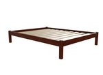 Lingwood Wooden Platform Bed Finished in Stained Mahogany