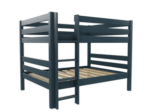 Quad Wooden Bunk Bed Finished in Painted Hague Blue