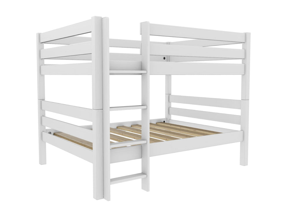 Quad Bunk Bed with Left Hand Side Ladder Finished in Antique