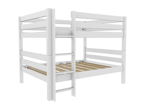 Quad Wooden Bunk Bed Finished in Painted White