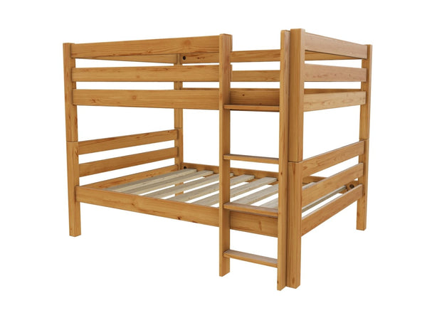 Quad Bunk Bed with Right Hand Side Ladder Finished in Antique