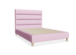 Vancouver Fabric Bed Frame in Rose Pink
