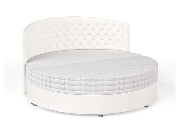 Round Bed with Button Headboard