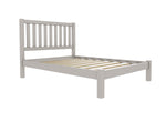 Shelton Low End Wooden Bed Finished in Painted Dovetail Grey
