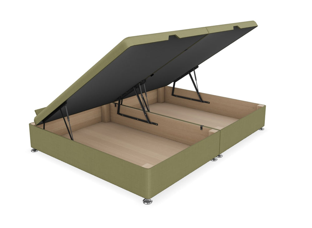 Side Lift Ottoman in Faux Linen Slate Grey