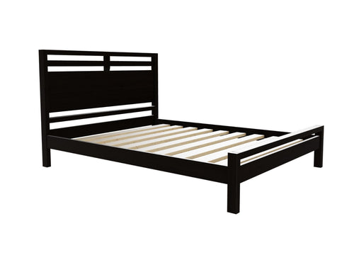 Trelleborg Wooden Bed Frame in a Black Ash Stained Finish