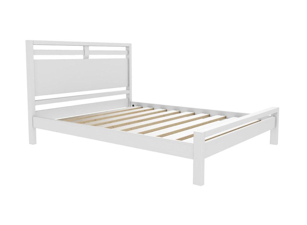 Trelleborg Wooden Bed Frame in a Chocolate Brown Stained Finish