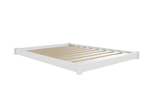 Ludham Wooden Floor Bed Finished in Painted White