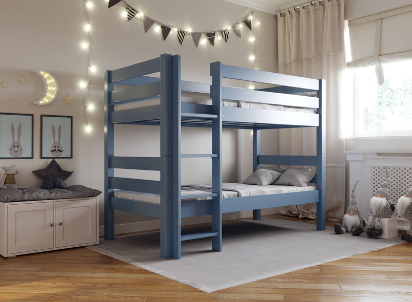 Bespoke Wooden Bunk Bed in Blue