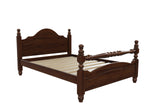 Yaxham Wooden Bed Finished in Stained Chocolate Brown