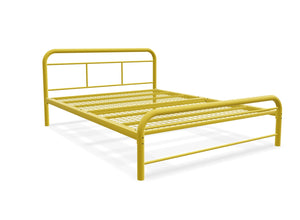 Cromer Metal Bed Frame Finished in Painted Yellow