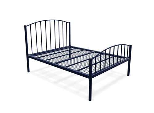 Memphis Low End Metal Bed Frame Finished in Painted Blue