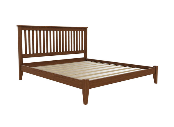 Coxford Solid Oak Bed in Chocolate - Low End
