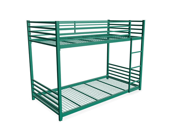 Thetford Metal Floor Bunk Bed Finished in Painted Green