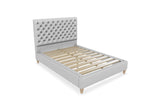 Holkham Bed in Light Grey Fabric